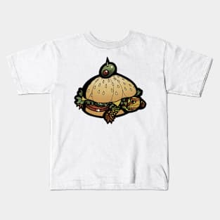 turtle burger Kids T-Shirt